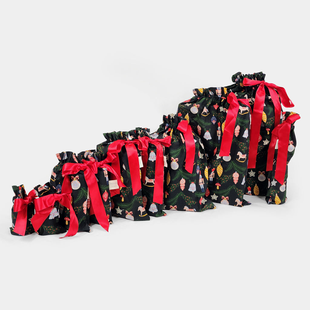 Folk Julepynt (Reusable Gift Bag Set)