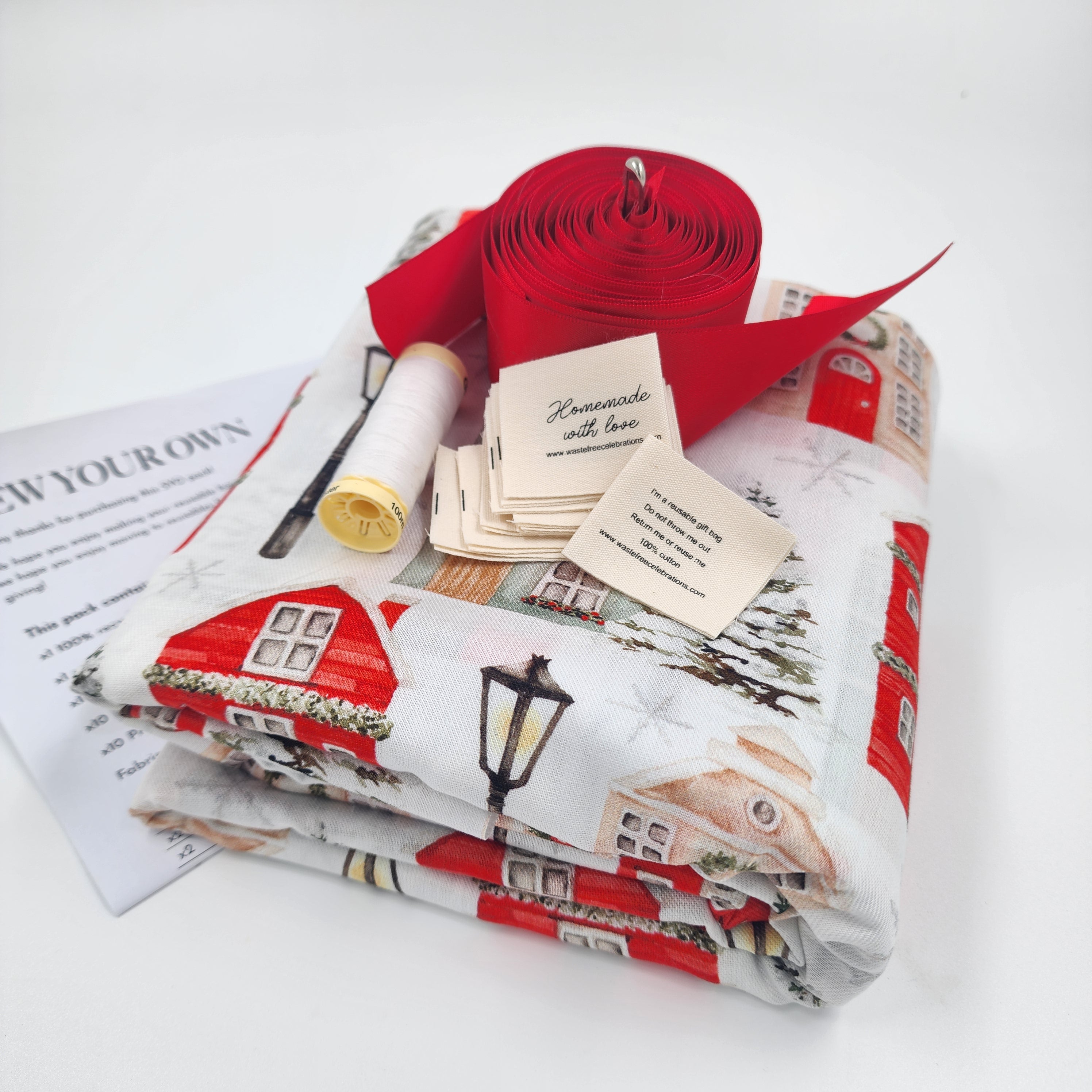 Christmas Cottages (SYO Reusable Gift Bag Set)