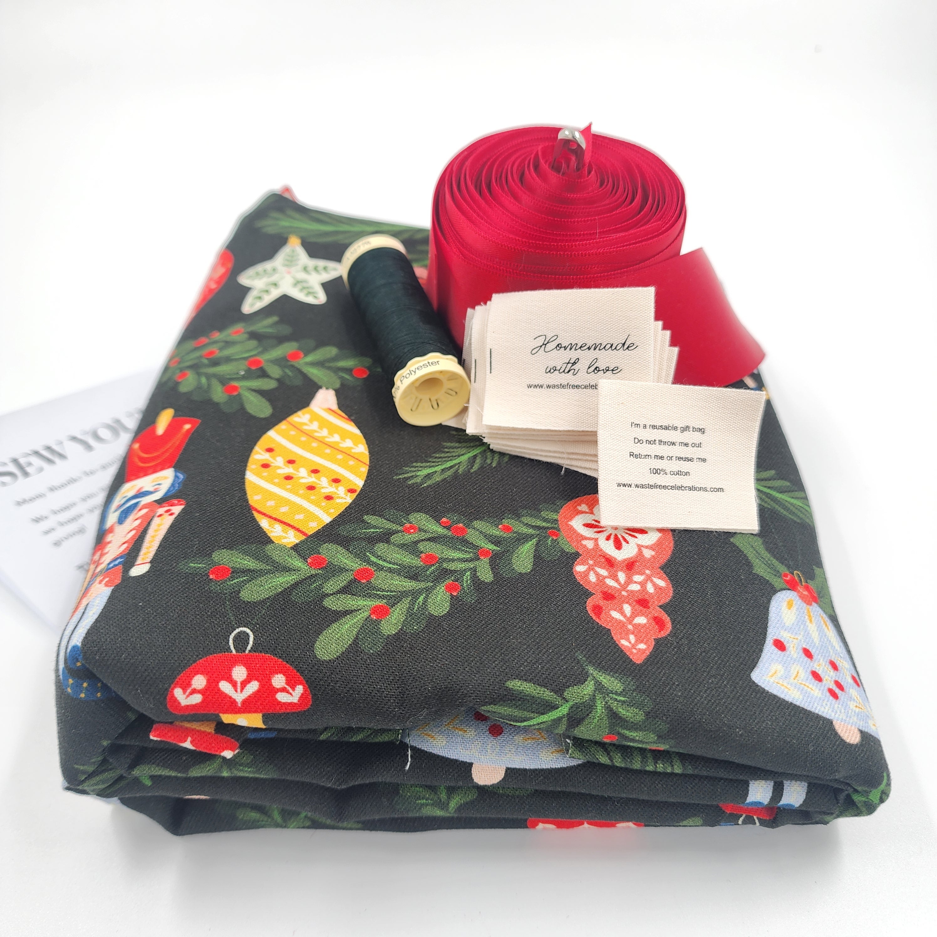 Folk Julepynt (SYO Reusable Gift Bag Set)