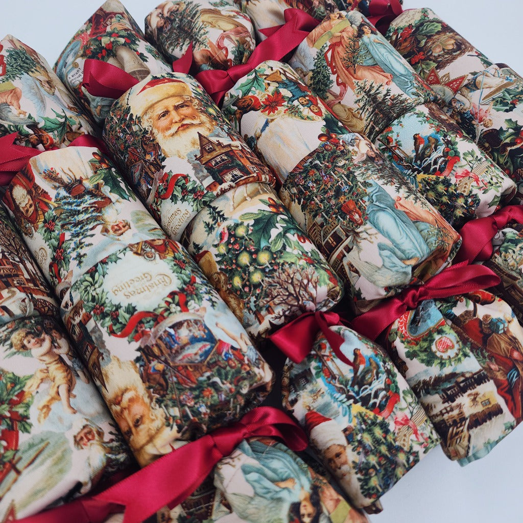 Vintage Santa (6 Reusable Christmas Crackers)
